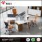 120 degree 3 person office workstation partition