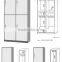 Luoyang Kefeiya China Office Furniture Furniture Wardrobe