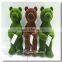 Vivid look artificial moss animal topiary animal lovely bear with best price
