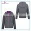 100% cotton french terry womens custom gym hoody