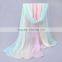 Rainbow Scarf Ombre Women Fashion Chiffon 160*50 Scarfs Ladies Scarves Pashmina Shawls