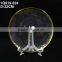 Wholesale Wedding dinner plate gold plating edge in clear