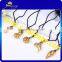Clear Glass Vial Pendant With Gold Foil&Water