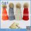 New Arrival Striped Lady's Winter Knitted Wool Hat