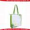 Reusable fashion non-woven bag/green wholesale non-woven fabric bag/cheap die cut handle bag