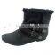 Ladies fashion canvas flat Boots