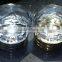 Crown shape crystal glass cabinet knobs on brass base 35MM