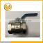 1" Forged female/female thread ball valve ,brass body,iron ball,stem and iron flat lever handle made in china