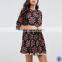 thailand wholesale clothing blouson sleeve floral print alibaba dresses