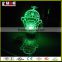 2016 amazing arcylic 3d led desks lamp with 16 colors changing