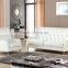 Top quality white leather buttons sofa