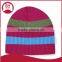 Wool and acrylic made reversible knitted hat