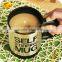 2016 factory direct promotional home stainless steel self stirring coffee mug