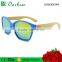 2016 new design good quality PC frame with 100% natural bamboo sunglasses UV400