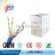 high quality factory price 23awg 0.57mm bare copper 4pair cat 6 utp lan cable