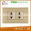aluminum 3gang push button wall switch