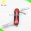 Orange TPR handle mini pocket knife with keychain ring gift knife