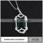 Wholesale fashion jewelry with glass stone/brass and silver pendant necklace