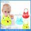 Anti slip easy to clean silicone baby bib with private lable