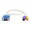 2016 PC/LAPTOP VGA SVGA TO S-Video 3 RCA Composite AV TV Out Converter Adapter Cable