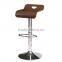 antique solid wood stainless steel leg bar chair, bar furniture sports bar chair
