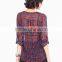 Women's Basic Classic Lightweight Collar Plaid Chiffon Shirt