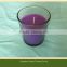 High quality gift glass jar candle candle wax