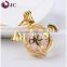 Hollow Copper Charm Gold Plated Jewelry Scented Aromatherapy Locket Pendants