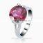 Pave With Amethyst Zircon gold Plated Valentine Gift Forever Love Ring