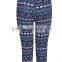 Dark black capri pants gym yoga wear for women