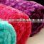bright color slub pattern fabric blanket