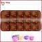 BT0090 New 15 Holes Pig Face Chocolate Mould Silicone Pig Cake Mould Funny Shape Silicone Cake Mould Silicone Chocolate Mold