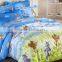 microfiber 100% polyester fabric brushed fabric with floral prainting for bedsheet fabric