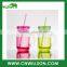 Double wall Plastic Straw Cup with Handle and Straw