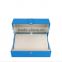 Chinese factories wholesale custom high-grade leather jewelry box, blue ring box