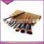 Wholesale price private label 10pcs makeup brush set cheap best foundation brush