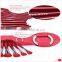 21pcs wood handle red Kolinsky sable hair quality makeup brush set with makeup brush case kits