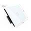 US  standard DC12V/AC250V one gang one way White Crystal glass panel touch light switch