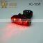 red mini light for bicycle,360 degree view angle,booster circuit