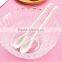 Haonai 12.5CM Tableware New bone China Ceramic Coffee Spoon Porcelain Spoons