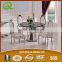 TH347 modern design round glass dinining table tempered glass dining table