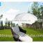 4 pc outdoor patio lounge chair set with umbrella beach&small coffee table and ottoman