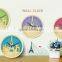 2017 New Design Tower Colorful Decorative Wall Clock For Wholesale