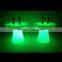 plastic battery power night club lighting illuminated led table/ led commercial hot pot table
