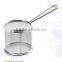 China Manufacture production stainless steel deep Fryer Basket&mini fry basket &stainless steel deep frying basket