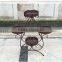 2016 custom outdoor decorative wrought iron flower pot stand
