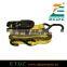 Yellow 1 x 10' Ratchet Tie Down Strap With S-Hook (Pack of 4)