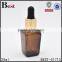 2017 hot selling essential oil 15ml 30ml glass dropper bottle empty amber square shape 30ml glass dropper bottle