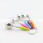 Colorful Handle Stainless Steel 5pcs Measuring Spoon Set