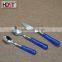 Pink color handle fashion hard plastic cutlery set wholesale in china